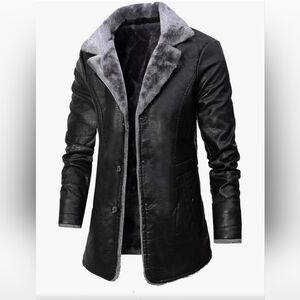 Axel Wears men's 2XL faux leather,fur lined jacket